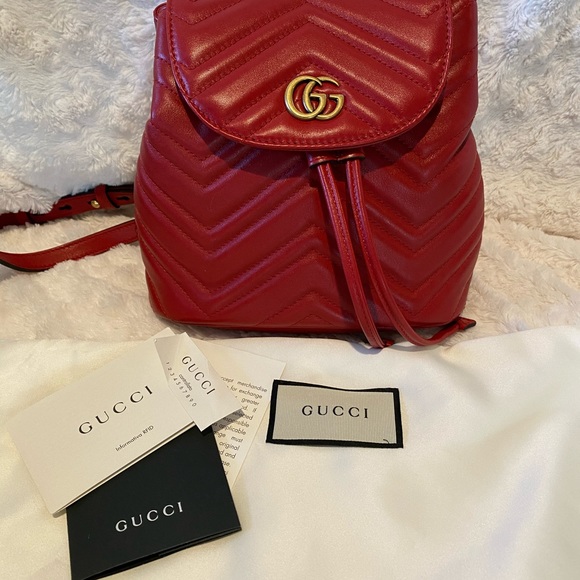 Authentic Gucci Matelasse GG Marmont Flap Backpack - Picture 16 of 16